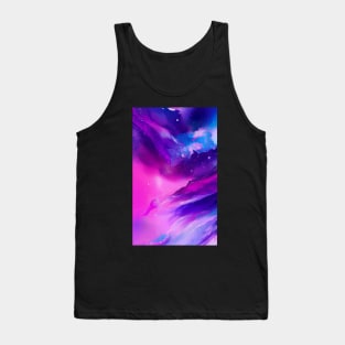 Blue Pink Purple Abstract Art - Marble Pattern - Marble Texture Tank Top